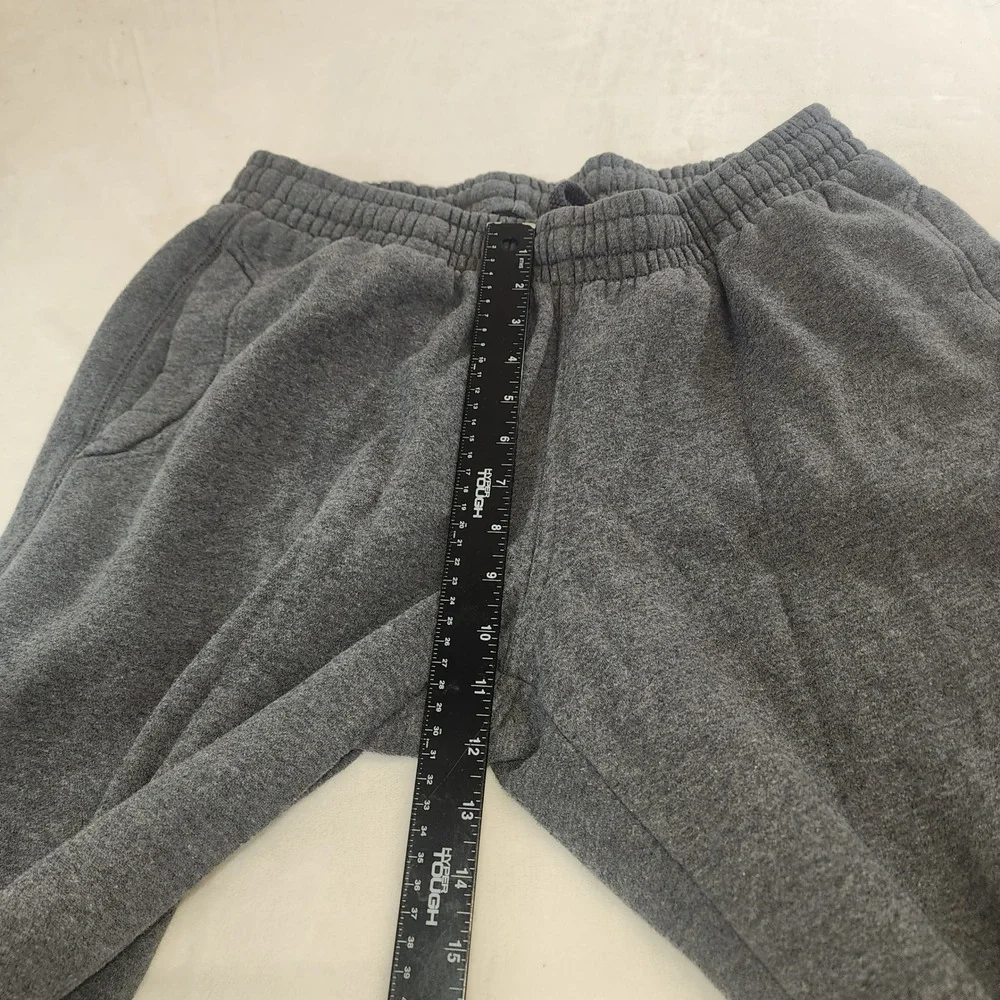 Nike Mens Fleece Sweatpants Large Charcoal Grey Straight Leg Joggers RN56323‎